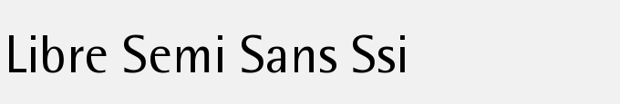Libre Semi Sans SSi