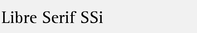 Libre Serif SSi