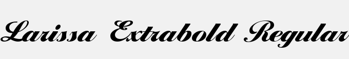 Larissa Extrabold Regular