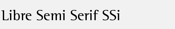 Libre Semi Serif SSi