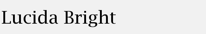 Lucida Bright