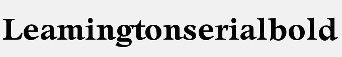Leamington-Serial-Bold DB