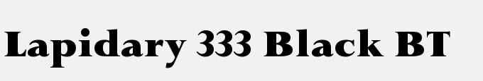 Lapidary 333 Black BT