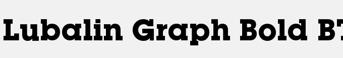 Lubalin Graph Bold BT