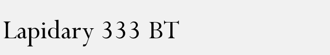 Lapidary 333 BT