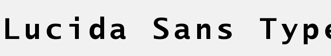 Lucida Sans Typewriter Bold