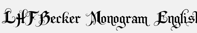 LHFBecker Monogram English