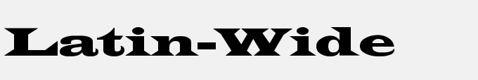 Latin-Wide