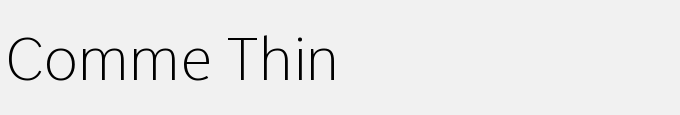 Comme Thin