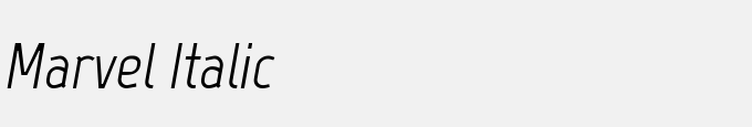Marvel Italic