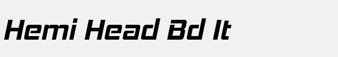 Hemi Head Rg-Bold Italic