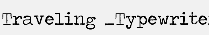 Traveling _Typewriter