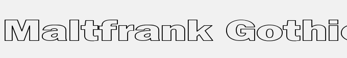 Maltfrank Gothic Heavy HE
