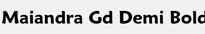 Maiandra GD Demi Bold