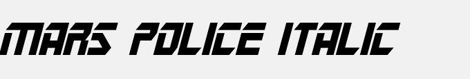 Mars Police Italic