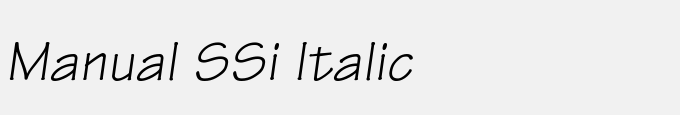 Manual SSi Italic