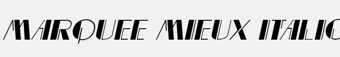 Marquee Mieux Italic