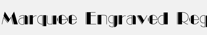Marquee Engraved Regular