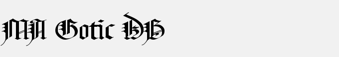 MA Gotic DB