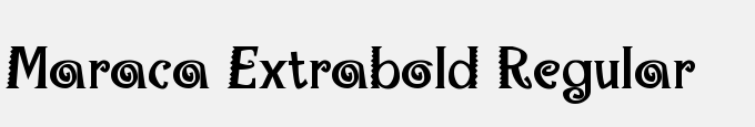 Maraca Extrabold Regular