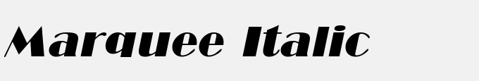 Marquee Italic
