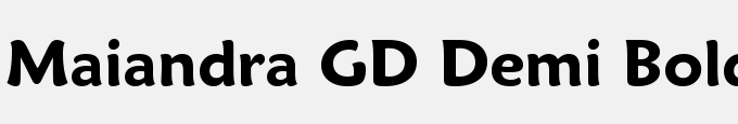 Maiandra GD Demi Bold