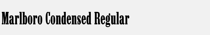 Marlboro Condensed Regular