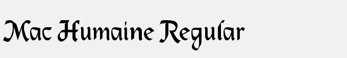 Mac Humaine Regular