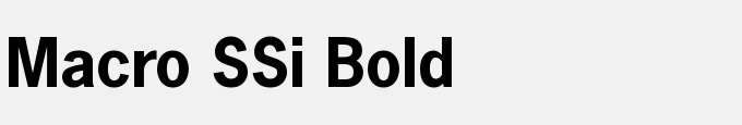 Macro SSi Bold