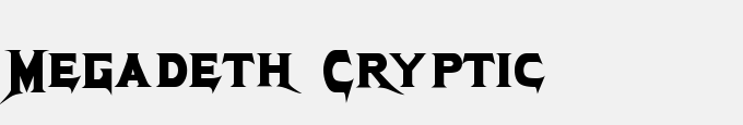 Megadeth Cryptic
