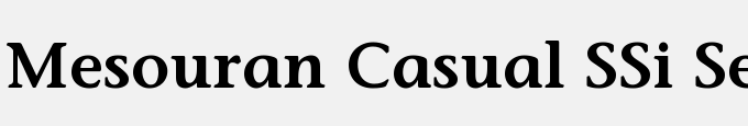 Mesouran Casual SSi Semi Bold