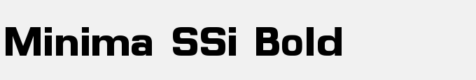 Minima SSi Bold