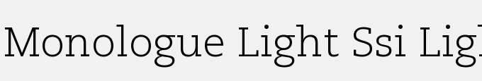 Monologue Light SSi Light