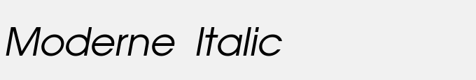Moderne Italic