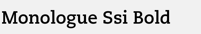 Monologue SSi Bold