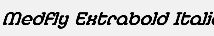Medfly Extrabold Italic