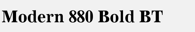 Modern 880 Bold BT