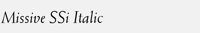 Missive SSi Italic