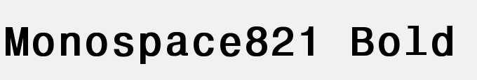 Monospace821 Bold