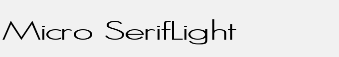 Micro Serif-Light