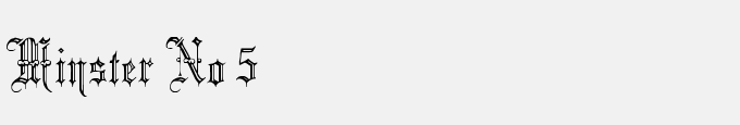 Minster No 5