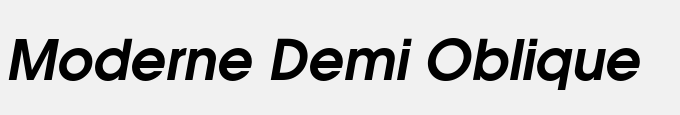 Moderne Demi Oblique