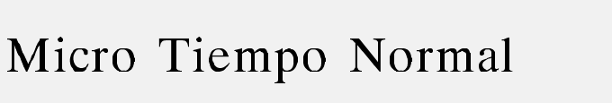 Micro Tiempo Normal
