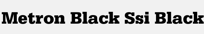 Metron Black SSi Black