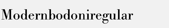 Modern Bodoni-Regular