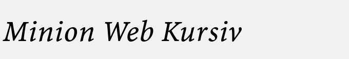 Minion Web Italic