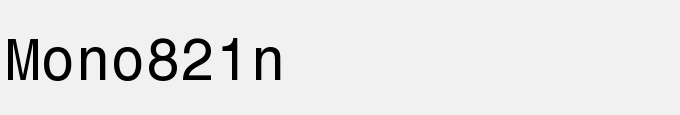 Monospace 821 BT