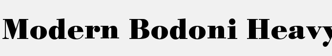 Modern Bodoni Heavy-Regular