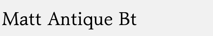 Matt Antique BT