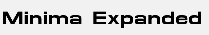 Minima Expanded SSi Bold Expanded